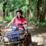 Student on quad bike